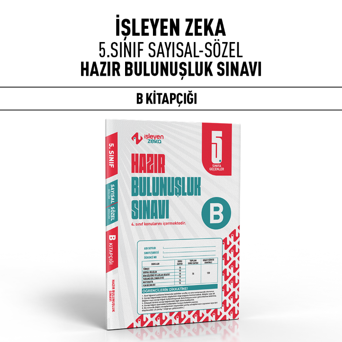 İŞLEYEN 05.SINIF HAZIR BULUNUŞLUK SINAVI B - 25-26